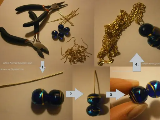 Tworzenie biżuterii z koralików DIY: narzędzia, koraliki, drucik i łańcuszek. Krok po kroku powstaje piękny naszyjnik.